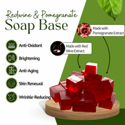 Red Wine and Pomegranate Soap Base– Revitalizing & Rich in Antioxidant